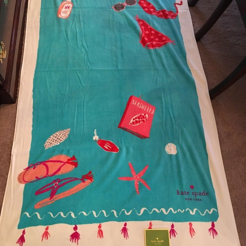 KATE SPADE โ ๏ธ Huge XL Lounge Pool Beach Towel - Picture 2 of 3